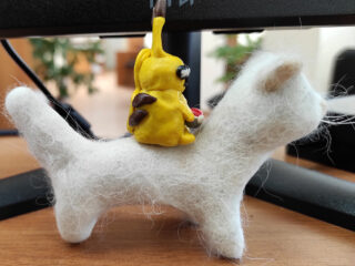 Валяная игрушка кот